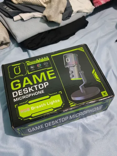 VENDO ESSE MICROFONE GAMER PARA PC OU SETUP GAMER, COM RGB, MARCA JYX ,MODELO U120.
