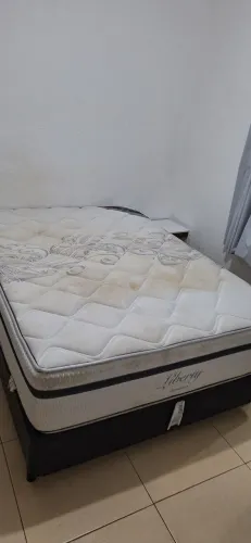 Cama Box Casal + Colchão Ortobom Liberty Pocket (Molas Ensacadas)