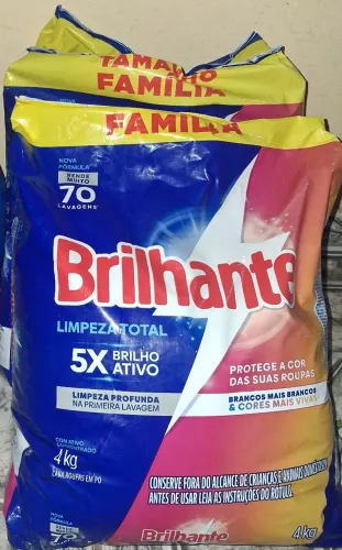 Sabão em pó Brilhante 4kg