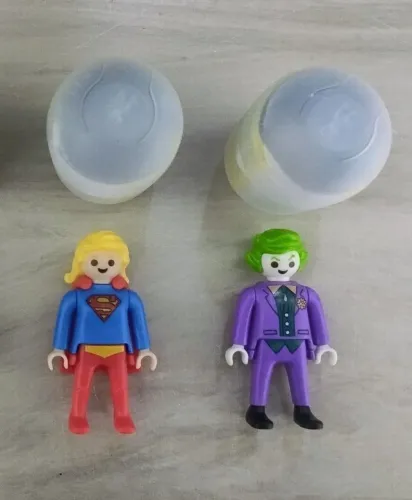 Coleção Bonecos Playmobil DC Kinder Ovo 