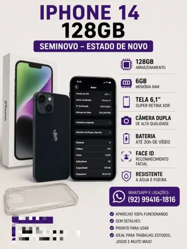 IPhone 14. 128g memoria 6g de RAM