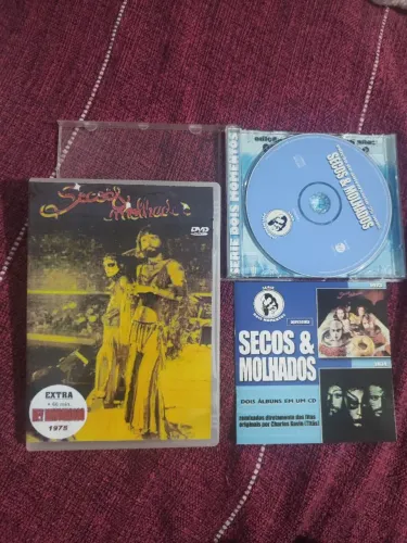 Secos e Molhados dois álbuns 1973 e 1974 mais dvd com 1 hora de perfirmance
