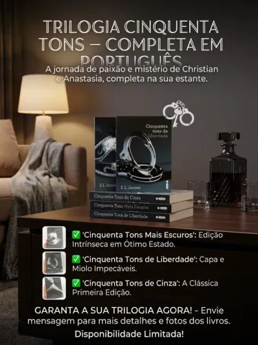 Trilogia de livros Cinquenta Tons de Cinzas