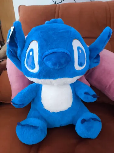 Stitch Azul, sentado e preto. Leve todos . 