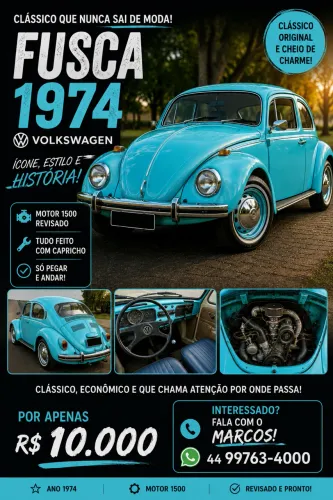 Volkswagen Fusca Fusca (gasolina) 1974