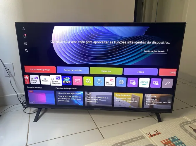 TV LG 50" 4K smart Ultra HD - com controle