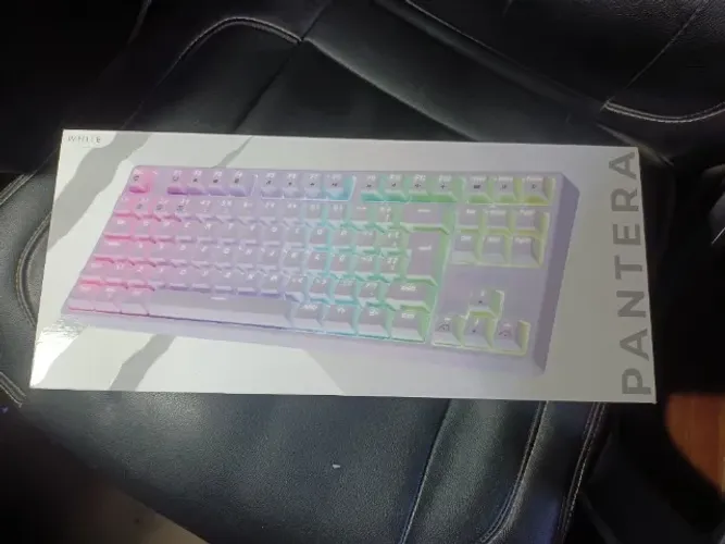 Teclado Mecânico Gamer Fallen Pantera TKL RGB - Switch Azul - Completo na Caixa