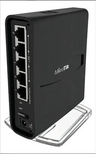 MikroTik hAP ac lite Tower RB952Ui-5ac2nD-TC - Dual Band, Hotspot e Gestão de Rede Wi-Fi