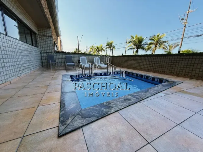 APARTAMENTO 3 QUARTOS COM SUÍTE AVIAÇÃO PRAIA GRANDE FRENTE MAR PORTEIRA FECHADA COM 2 VAG