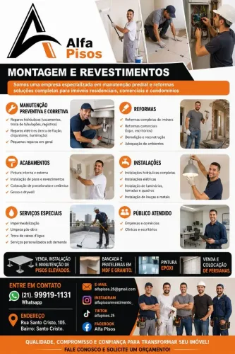Manutenção e reforma predial, condomínio, escritório e residência 