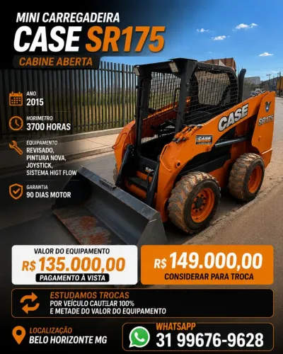 Mini Carregadeira Case SR175