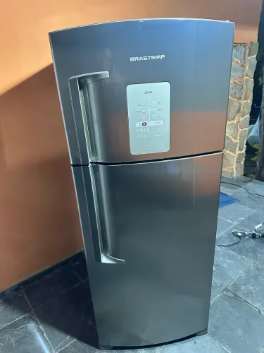 Geladeira Brastemp ative inox 
