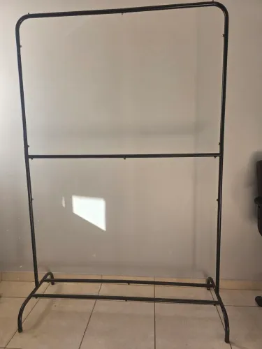 Arara Dupla para Roupas com Sapateira