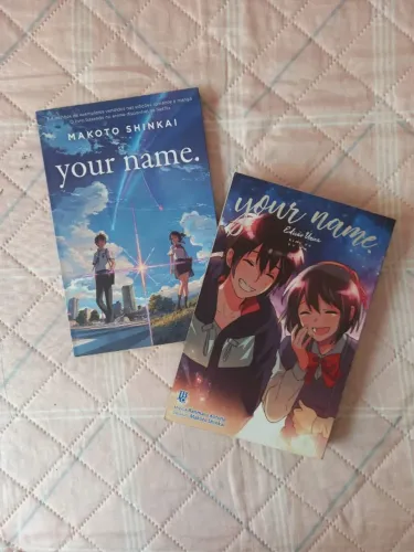 conjunto livros your name anime