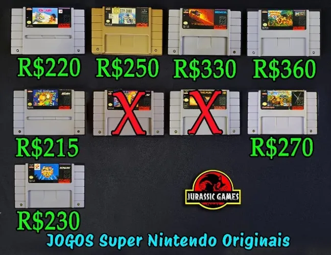 Jogos Super Nintendo. Top Gear, Bomberman 2, Power Rangers, Mario Allstar, Mario Kart