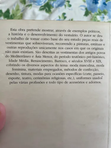 Livro História do vestuário Carl Kohler