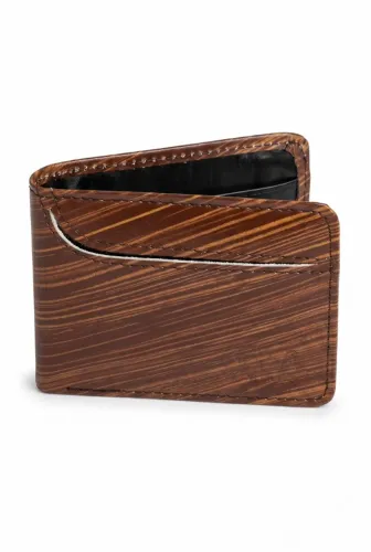 Carteira Masculina Porta Cartão Couro Cor Marrom