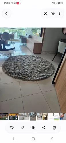 Lindo tapete decorativo de 2 metros de diâmetro