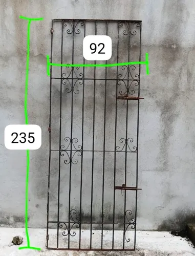 Grade portão de ferro