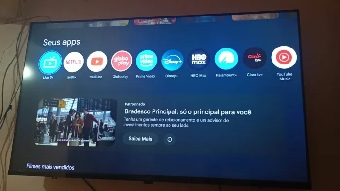 Tv Philips de 43 polegadas LED TV, com suporte ao áudio Dolby Audio e entrada HDMI
