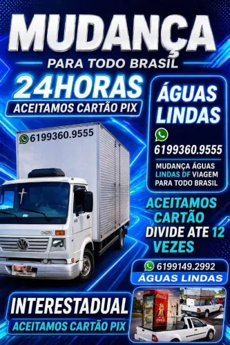 frete Águas lindas VIAGEM DF Ceilândia 