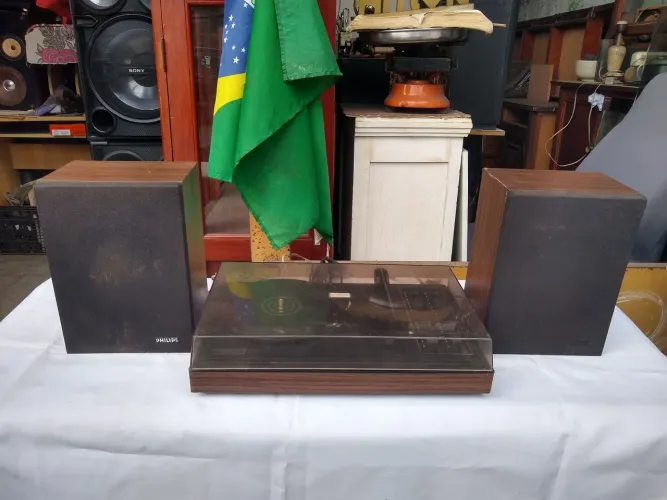 Toca Discos Philips AF-300 Década de 70 Antigus