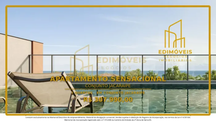 Oportunidade Imperdível: Apartamento 2Q em Conjunto Jacaraípe, Serra!