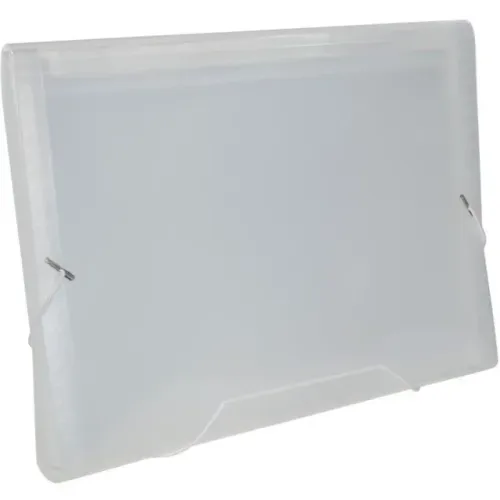 Pasta sanfonada (plastica) A4 12 Divisoes Cristal - Acp