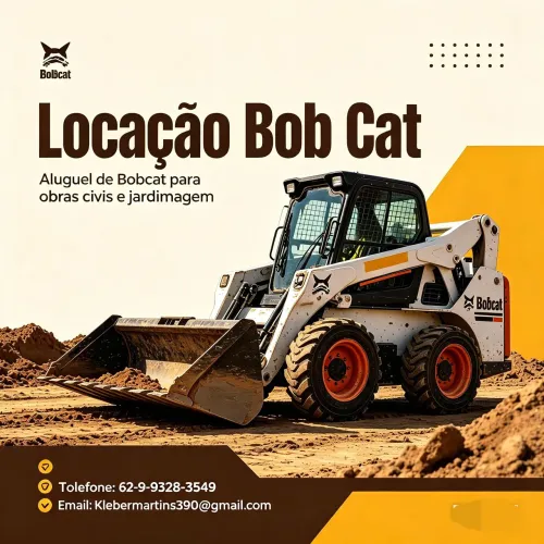 Locacoes bob cat mini carregadeira