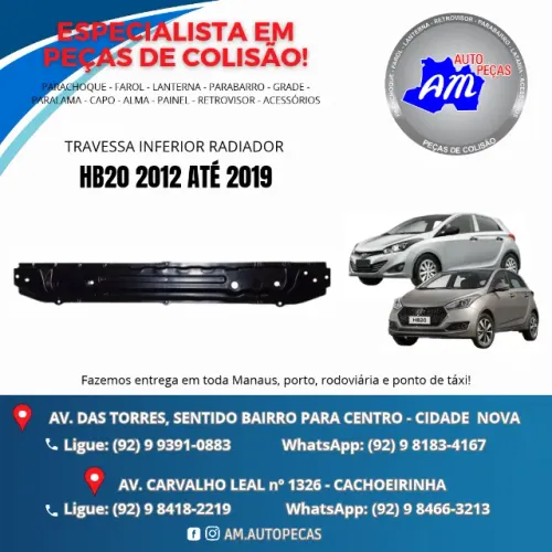 travessa radiador HB20 12/19