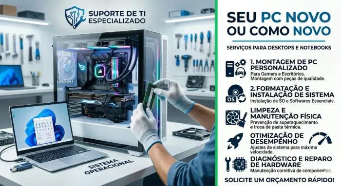 Reparo de Notebook e Desktop