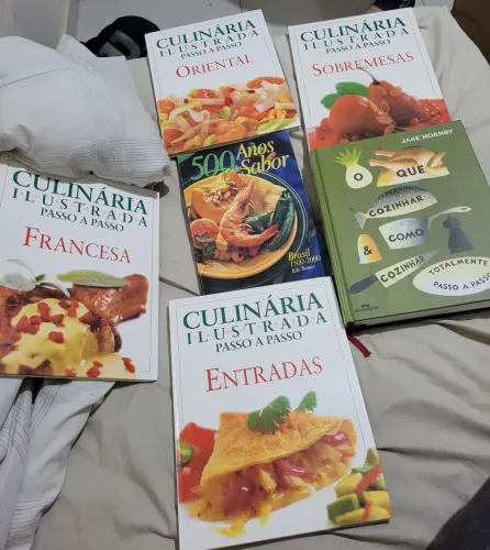 6 Livros de culinária ilustrada passo a passo