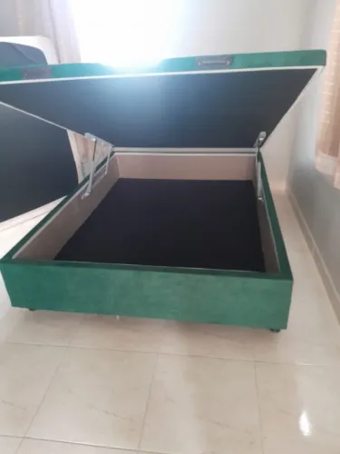 Baú Casal Verde Suede