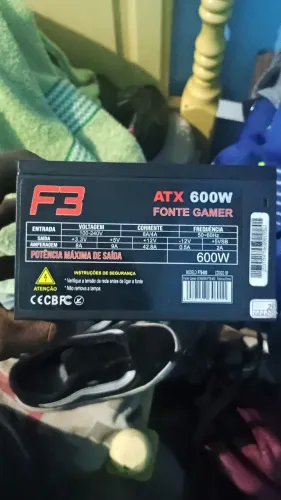Fonte ATX 600w 80 plus