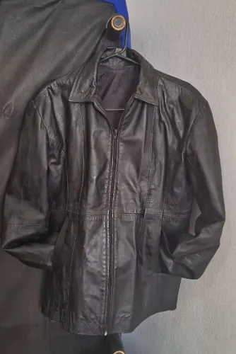 Jaqueta de Couro Julian Marcuir Preto Tam. M
