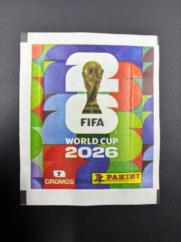 Envelope de figurinhas da Copa 2026