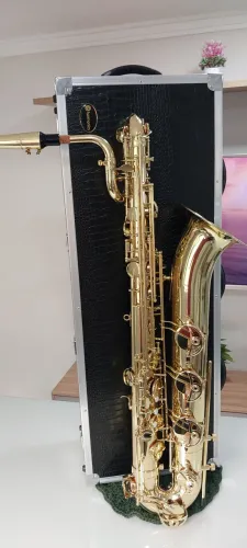 Saxofone Barítono Eb Harmonics - c/ La Grave  NOVO