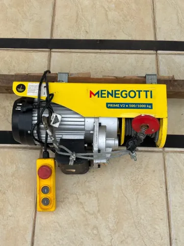Guincho Elétrico Menegotti Prime V2 500/1000kg 220V