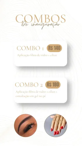 COMBO UNHA E CÍLIOS