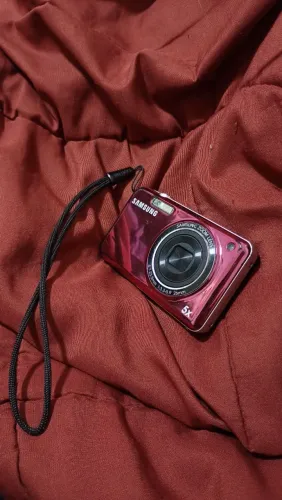 Câmera Samsung PL120 Rosa DualView RARA - 2 Telas Selfie + Cartão + Adaptador Celular