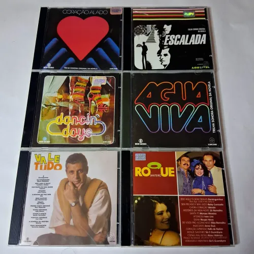CD Novela Vale Tudo Roque Santeiro e outros 6 Discos Original