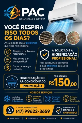 Higienização de ar-condicionado