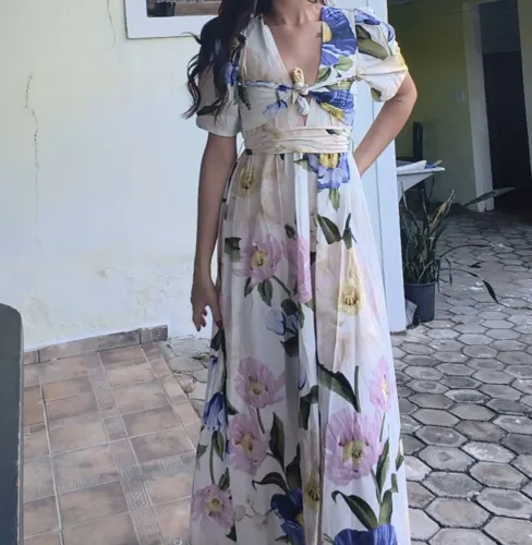 Vestido Farm de 598,00 por 350,00 coleção recente