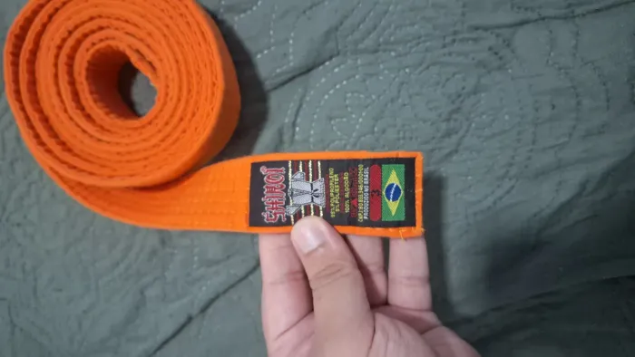 Faixa laranja karate tamanho 3
