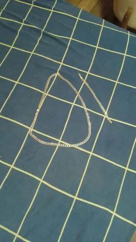 Corrente e pulseira de prata