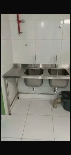 Pia bancada de inox
