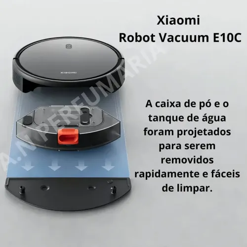 Robô aspirador Xiaomi E10 preto 