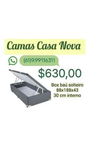 Box baú solteiro 88x188x43