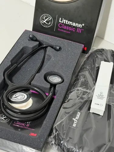 Estetoscópio Littmann Classic III Black Edition Original + Estojo - Novo