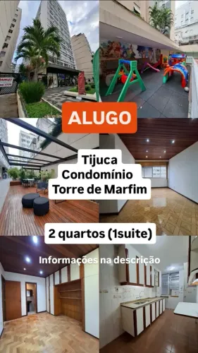 Alugo - 2 quartos (1 Suite) - Tijuca / Condominio Torre de Marfim